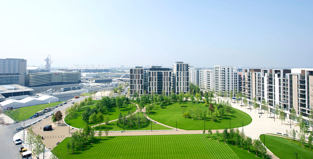 Athlete's Village, London. After the 2012 Olympics it will become a residential community with retail, office and educational facilities. Photo: @VOGT