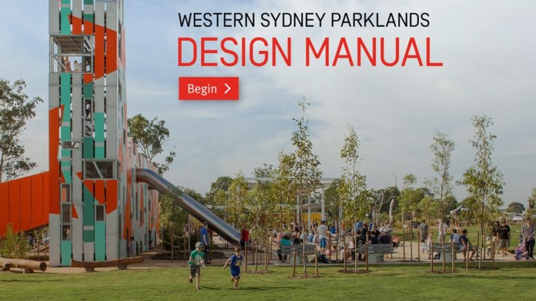 Western Sydney Parklands Design Manual by NewScape Design in collaboration with Western Sydney Parklands Trust is on country of the inland Darug people.