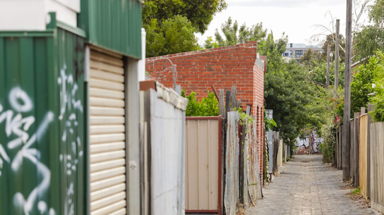 Cobbled alleyway in Melbourne. Image: DJ Paine