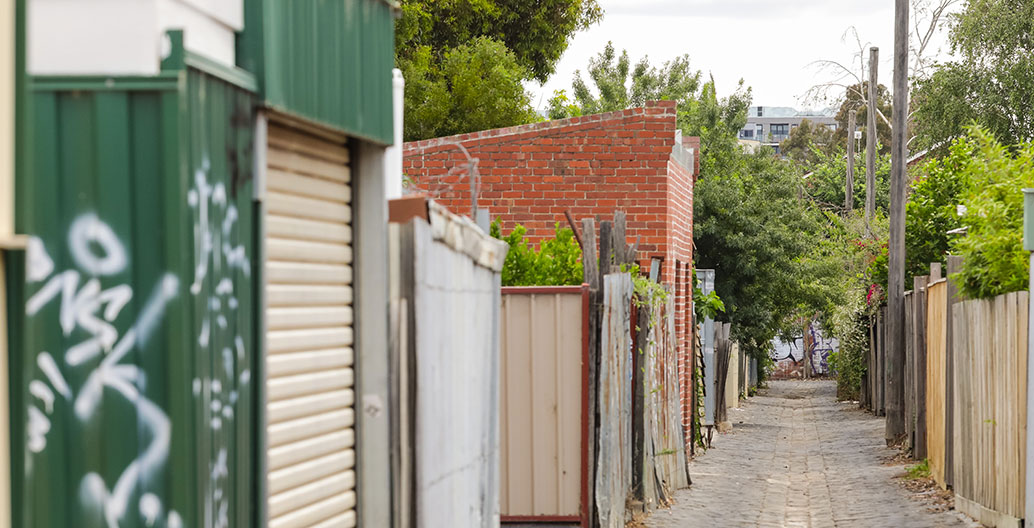 Cobbled alleyway in Melbourne. Image: DJ Paine