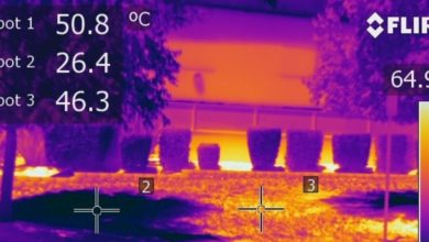 FLIR image showing concentration of heat in a Western Sydney neighbourhood.