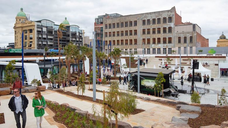 Over time, plantings will turn this space into a leafy shelter from Australia's at times baking sun. Photo: John Gollings