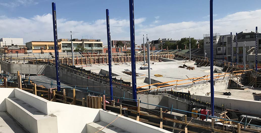 Prahan Square construction. Photo: ASPECT