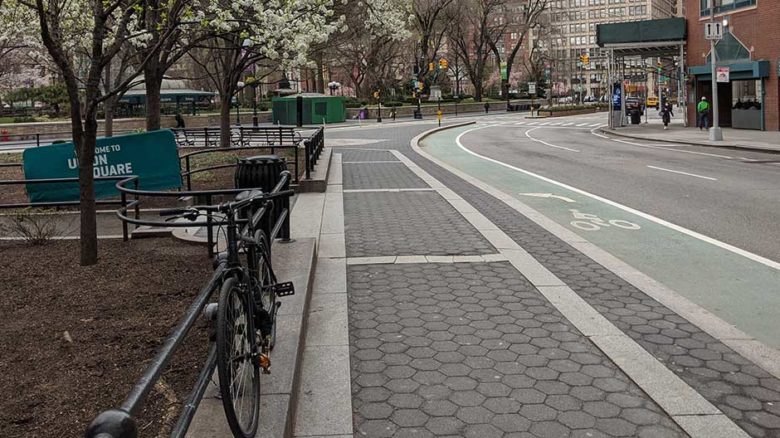 With empty New York streets, some residents are calling to close the streets to cars. Image: Eden, Janin and Jim.