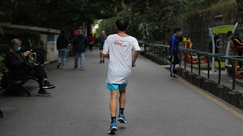 The harshest lockdown measures include banning jogging, cycling and closing public parks. Image: Macau Photo Agency