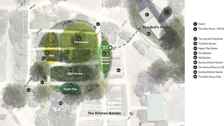 Heide healing garden plan. Image: Openwork