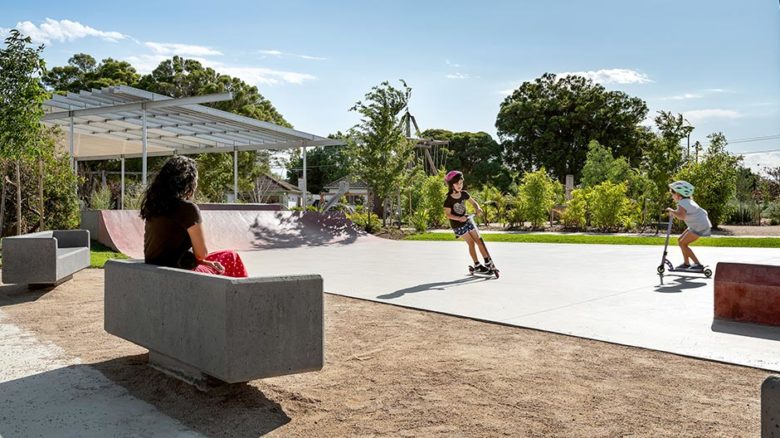 A skatepark as part of Sunvale Community Park for Brimbank City Council