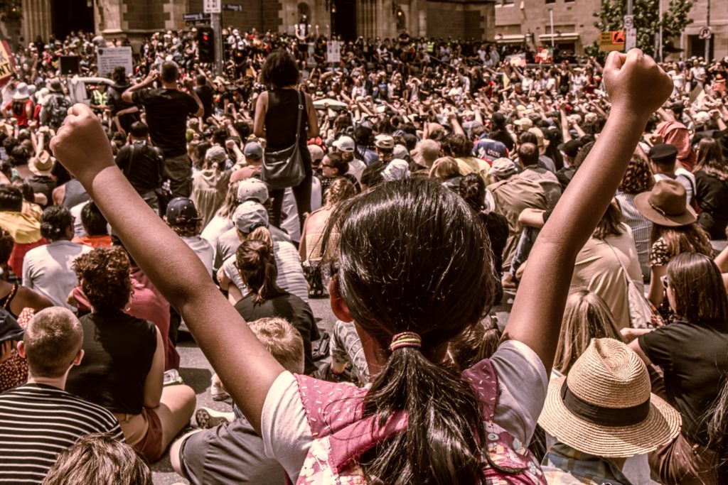 Equity protest. Photo: Mitchel Luo