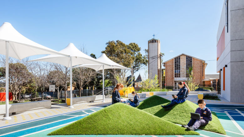 All Hallows Catholic Primary School by Tyrell Studio, winner of NSW Award of Excellence for Health and Education Landscape