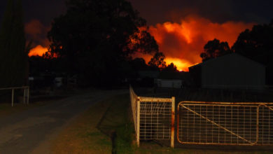 Bushfire in Australia.