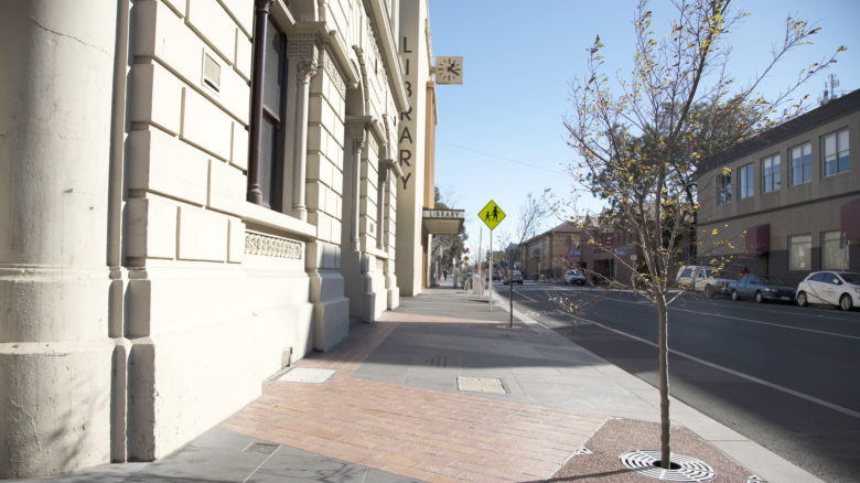 Dawson Street streetscape works. Image: courtesy of Moreland City Council.