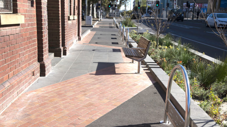 Dawson Street streetscape works. Image: courtesy of Moreland City Council.