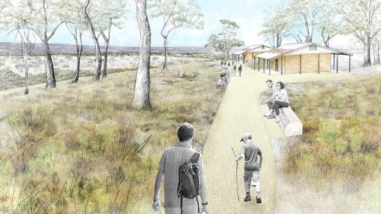 Walks leading through the park have been designed with equitable access in mind.