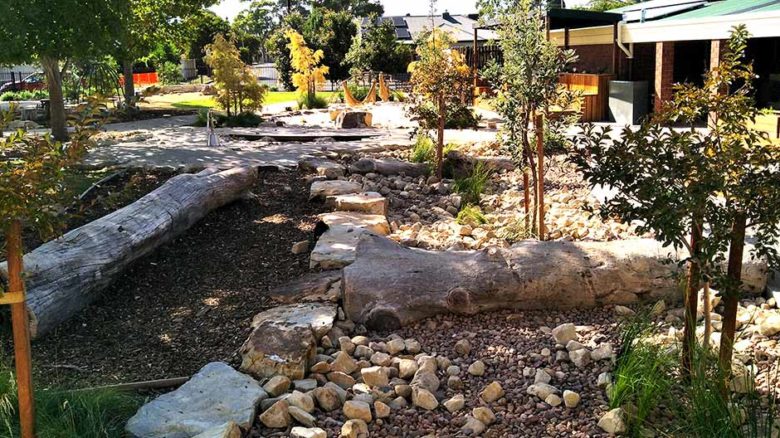 Paringa Park Primary School nature play. Image: Peter Semple