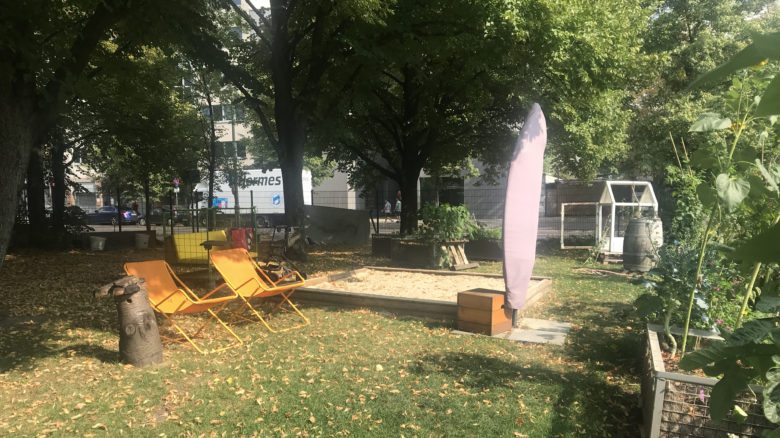 Community playspace at Holzmarkt, Berlin. Image: the author