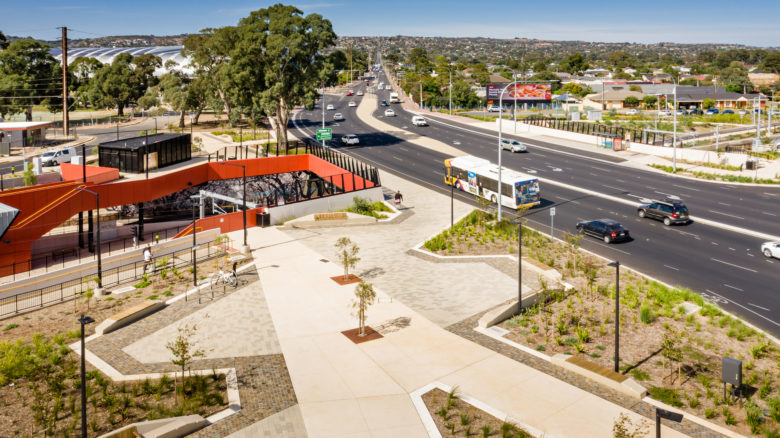 Oaklands Crossing Grade Separation Project. Image: Sweet Lime