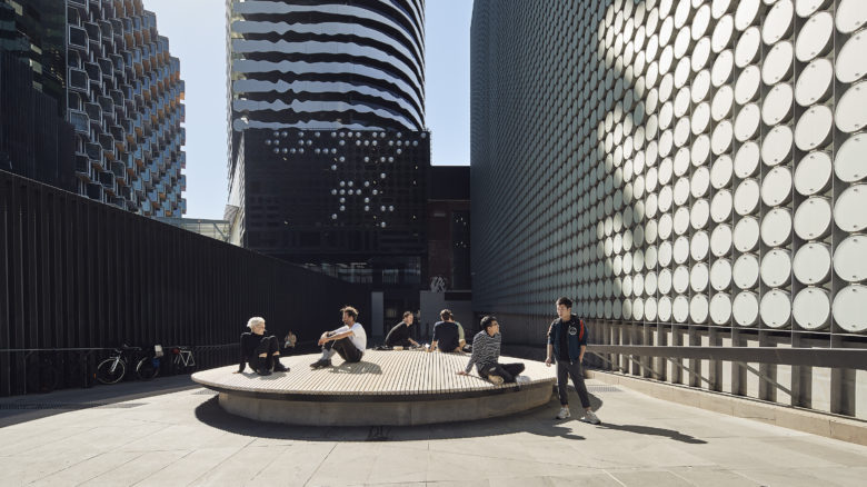 RMIT Building 100 Pedestrian Improvements. Image Peter Bennetts