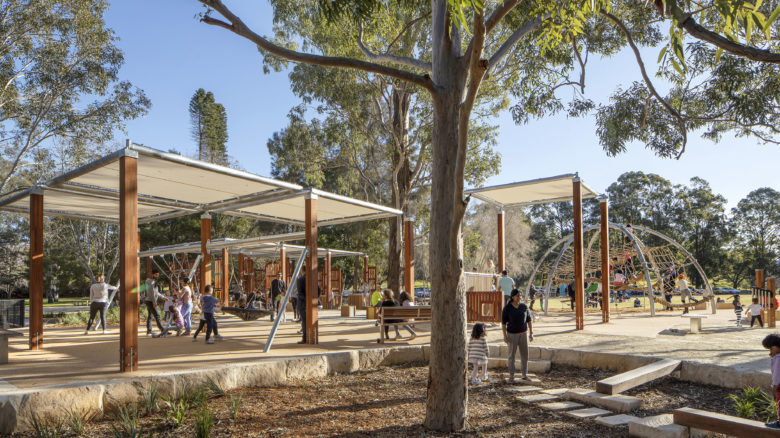 Paperback Playspace – Phillips Marler and Parramatta Park & Western Sydney Parklands Trusts. Image: Simon Wood Photography