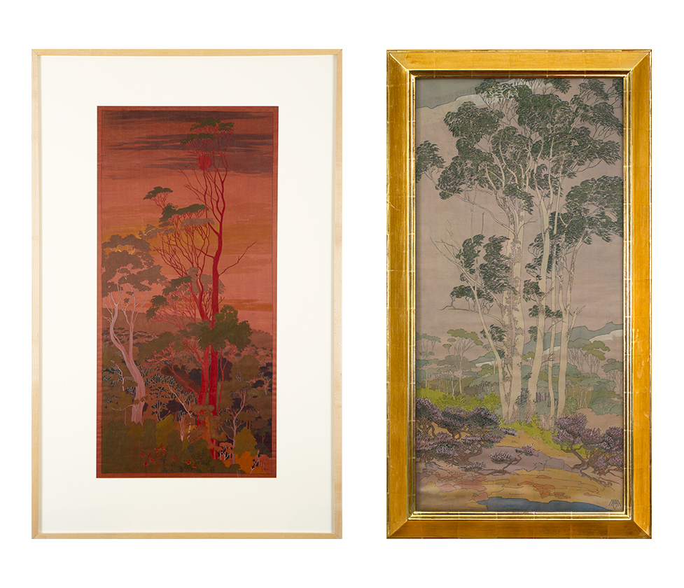 Eucalyptus watercolours by Marion Mahony Griffin. Images: (c) Mary + Leigh Block Museum of Art