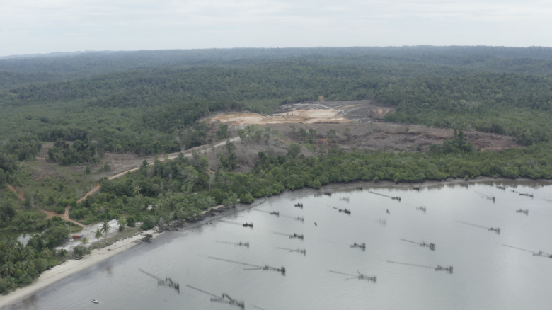 Land clearing for new infrastructure, future site of the new capital, East Kalimantan, Indonesia (2020).