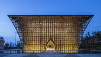 The GWPQ Welcome Centre by Vo Trong Nghia.